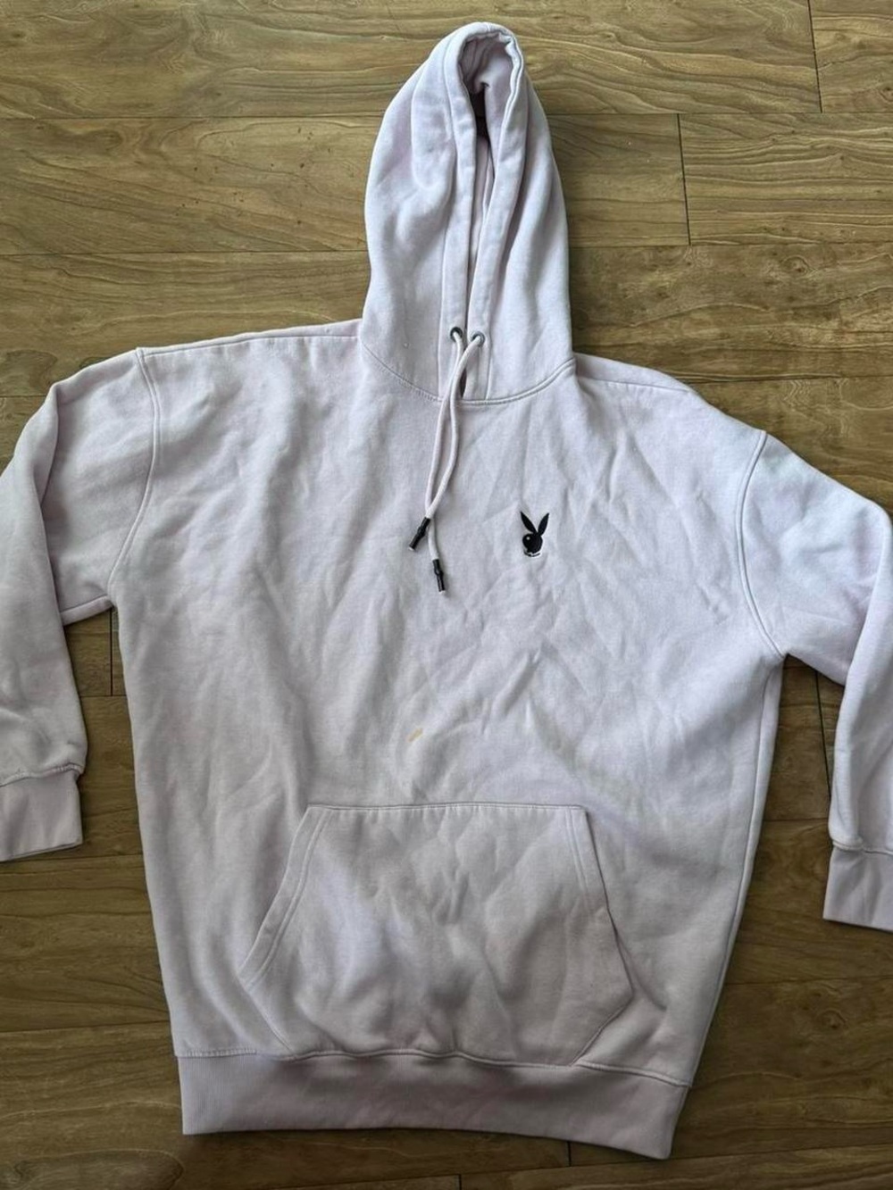 PLAYBOY Light Purple Hoodie with Black Bunny Logo